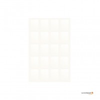 rechthoekige transparante stickers