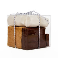 Boîtier cadeau à transparence cristalline avec fond pop up 8.9 x 8.9 x 8.9cm (25 Pièces) [PLB105]