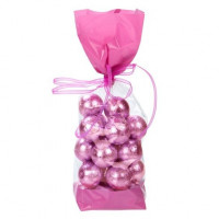 Sachets imprimés transparents avec extrémités en roses 6.7 x 4.8 x 27.3 cm (100 Pieces) [G2PK]