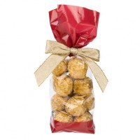 Sachets imprimés transparents avec extrémités rouges 6.7 x 4.8 x 27.3 cm (100 Pieces) [G2RD]