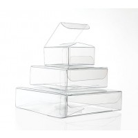 Giftboxes Crystal Clear 10.2 x 10.2 x 2.5cm (25 Pieces) [VB301]