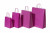 Sac de course Rose - Papier Kraft 100 grammes - 32+12 x 41 cm (50 pièces) [PAM3241P]