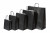 Sac de course Noir - Papier Kraft 90 grammes - 18+8 x 22 cm (50 pièces) [PAM1822BK]