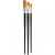 Pinceaux Gold Line - Grands Formats, L: 31+32+33,5 cm, l: 12+16+20 mm, plat, 3assortis [HOB-100276]