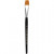 Pinceau acrylique Gold Line,  16 , l: 17 mm, Plat, 6pièces [HOB-10216]