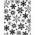 Matrice de gaufrage, d: 11x14 cm, épaisseur 2 mm, flocon de neige, 1pièce [HOB-11751]