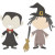 Gabarit de coupe Sizzix, dim. 0,64x0,64 - 4,45x8,25 cm, 2 figurines d'Halloween, 1pièce [HOB-12035]