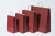 Sac de course Rouge Foncé - Papier Kraft 100 grammes - 32+12 x 41 cm (50 pièces) [PAM3241DKR]