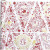Papier cadeau, l: 50 cm,  80 gr, blanc, or, rouge, Sapins de Noël, 3m [HOB-191960]