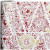 Papier cadeau, l: 50 cm,  80 gr, blanc, or, rouge, Sapins de Noël, 100m [HOB-19196]