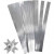 Bandes de papier étoiles, l: 10 mm, d: 4,5 cm, argent, 100bandes, L: 45 cm [HOB-20714]