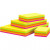 Papier cartonné Colortime fluo,  A3+A4+A5+A6 ,  180 gr, Couleurs assorties, 1500flles. ass. [HOB-21451]