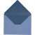 Enveloppe, bleu clair/bleu foncé, dim. 11,5x16 cm,  100 gr, 10pièces [HOB-217004]