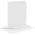 Cartes et enveloppes, dimension carte 10,5x15 cm, dimension enveloppes 11,5x16,5 cm, blanc, 6sets [HOB-23010]