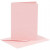 Cartes et enveloppes, dimension carte 10,5x15 cm, dimension enveloppes 11,5x16,5 cm, rose, 6sets [HOB-23016]