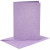 Cartes et enveloppes, dimension carte 10,5x15 cm, dimension enveloppes 11,5x16,5 cm, violet, nacré, 4sets [HOB-23035]