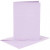 Cartes et enveloppes, dimension carte 10,5x15 cm, dimension enveloppes 11,5x16,5 cm, mauve clair, 6sets [HOB-23105]