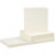 Cartes & Enveloppes, dimension carte 15x15 cm, dimension enveloppes 16x16 cm, blanc cassé, 50sets [HOB-23119]