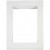 Passe-partout, dim. 28,5x37 cm, la taille du trou: 19,8x28 cm, blanc, A4, 100pièces [HOB-23596]