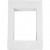 Passe-partout, dim. 198x280 mm, la taille du trou: 135x190 mm, blanc, 500 g, 100pièces [HOB-23598]