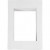 Passe-partout, dim. 13,5x19 cm, la taille du trou: 9x13 cm, blanc, A6, 100pièces [HOB-23599]