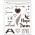 Feuille de motfis en silicone, feuille 14x18 cm, forever, 1flles [HOB-24421]