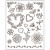 Feuille de motfis en silicone, feuille 14x18 cm, fleur, 1flles [HOB-24422]