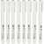 Marqueur Fine Line, écrire/dessiner, largeur de trait: 0,03+0,05+0,1+0,2+0,3+0,5+0,8+1,0 mm, noir, 8pièces [HOB-25011]