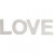Lettres pour affichage, LOVE, h: 17,5 cm, profondeur 4,5 cm, blanc, 1set [HOB-25773]