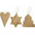 Ornements Noël, coeur, étoile, arbre de Noël, dim. 8-9 cm, 9pièces [HOB-265303]