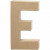 Lettre, grande E, E, h: 20,5 cm, l: 11,5 cm, 1pièce, épaisseur 2,5 cm [HOB-26604]