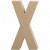 Lettre, grande X, X, h: 20,2 cm, l: 10,5 cm, 1pièce, épaisseur 2,5 cm [HOB-26623]