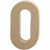Chiffre, grand 0, 0, h: 20,4 cm, l: 11,7 cm, 1pièce, épaisseur 2,5 cm [HOB-26638]