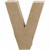 Lettre, petite V, V, h: 10 cm, épaisseur 1,7 cm, 1pièce, l: 8 cm [HOB-26660]