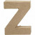 Lettre, petite Z, Z, h: 10 cm, épaisseur 1,7 cm, 1pièce, l: 7,5 cm [HOB-26664]