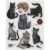 Silicone Motives, size 14x18 cm, cats, 1sheet