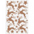 Autocollants scintillants, feuille 12x18,5 cm, copper, renne, 1flles [HOB-27003]