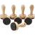 Tampon en bois, d: 30 mm, h: 70 mm, 8x6pièces [HOB-27569]