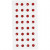Rhinestones, D: 8 mm, 32 pcs, red [HOB-283803]