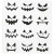 Autocollant fantaisie, feuille 15x16,5 cm, Halloween - petites figurines, 1flles [HOB-28976]