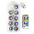 LED aquatiques multi-couleurs par 10 + moniteur [IFS-30138]