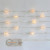 Boules transparentes lumineuses LED ton blanc chaud par 20[IFS-30162]
