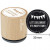 Tampon en bois, d: 30 mm, h: 35 mm, Let's celebrate It's Party Time , 1pièce [HOB-32342]