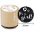 Tampon en bois, d: 30 mm, h: 35 mm, It's a girl , 1pièce [HOB-32381]