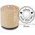 Tampon en bois, d: 30 mm, h: 35 mm, welcome sweet little baby , 1pièce [HOB-32385]