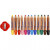 Crayons, mine: 6 mm, d: 13 mm, Couleurs assorties, 12pièces, L: 10,5 cm [HOB-37295]