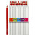 Crayons de couleur Colortime, mine: 5 mm, rouge, Jumbo, 12pièces [HOB-38172]