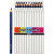 Crayons de couleur Colortime, mine: 5 mm, bleu foncé, Jumbo, 12pièces [HOB-38177]
