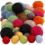 Perles feutrées, d: 10+20 mm, Couleurs assorties, 52pièces [HOB-45148]