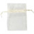 Sacs en organza, blanc cassé, dim. 7x10 cm, 10pièces [HOB-47429]